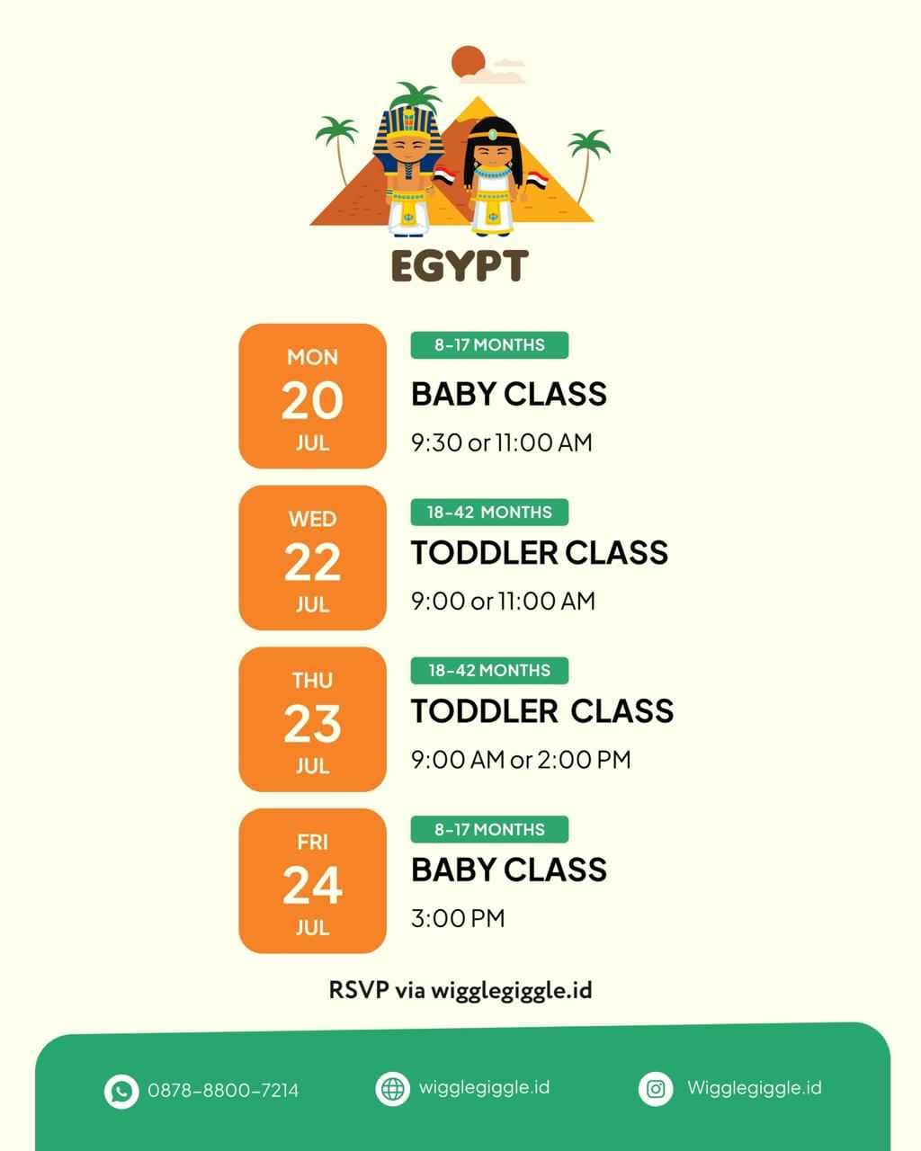 Sensory Class - Egypt (BABY CLASS)