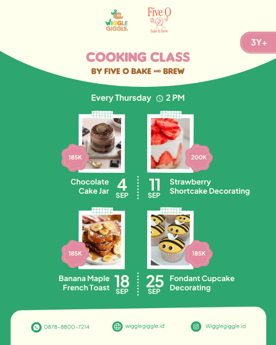 Cooking Class with Five O Bake and Brew (September)