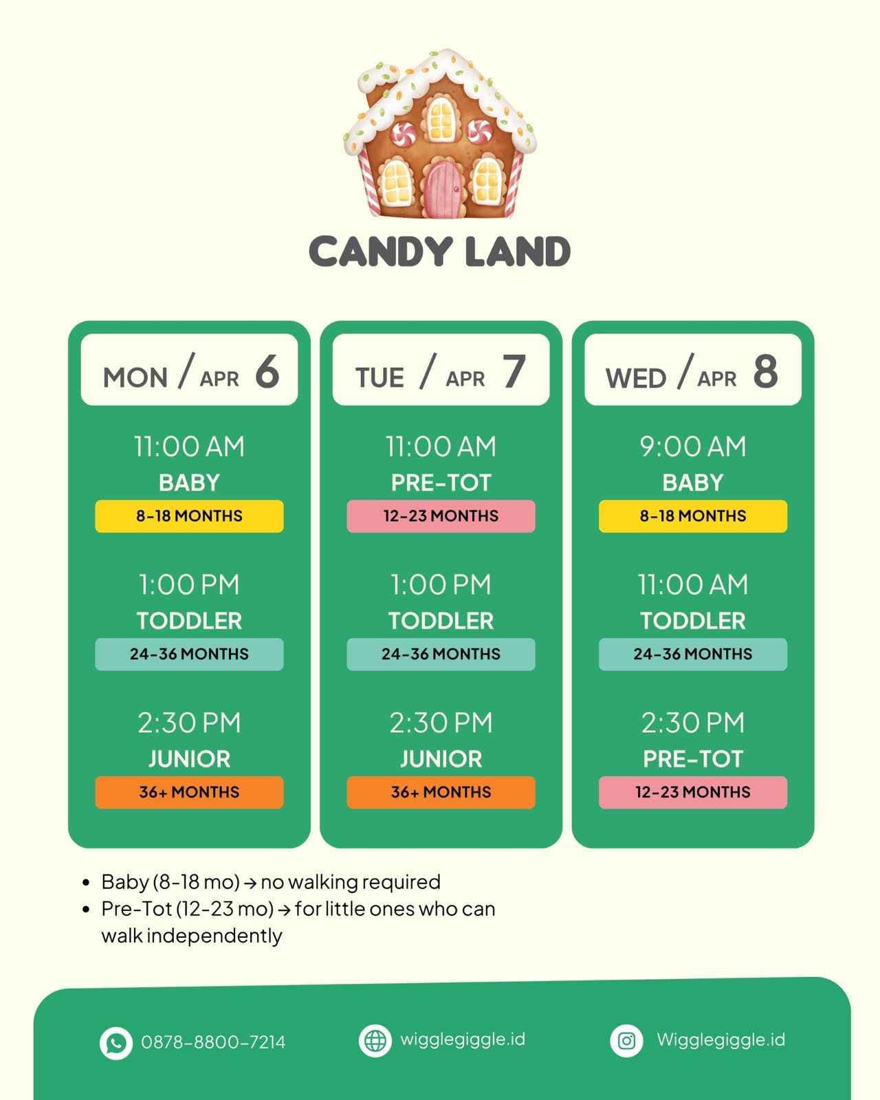 WG Move & Play - Candy Land (JUNIOR CLASS)