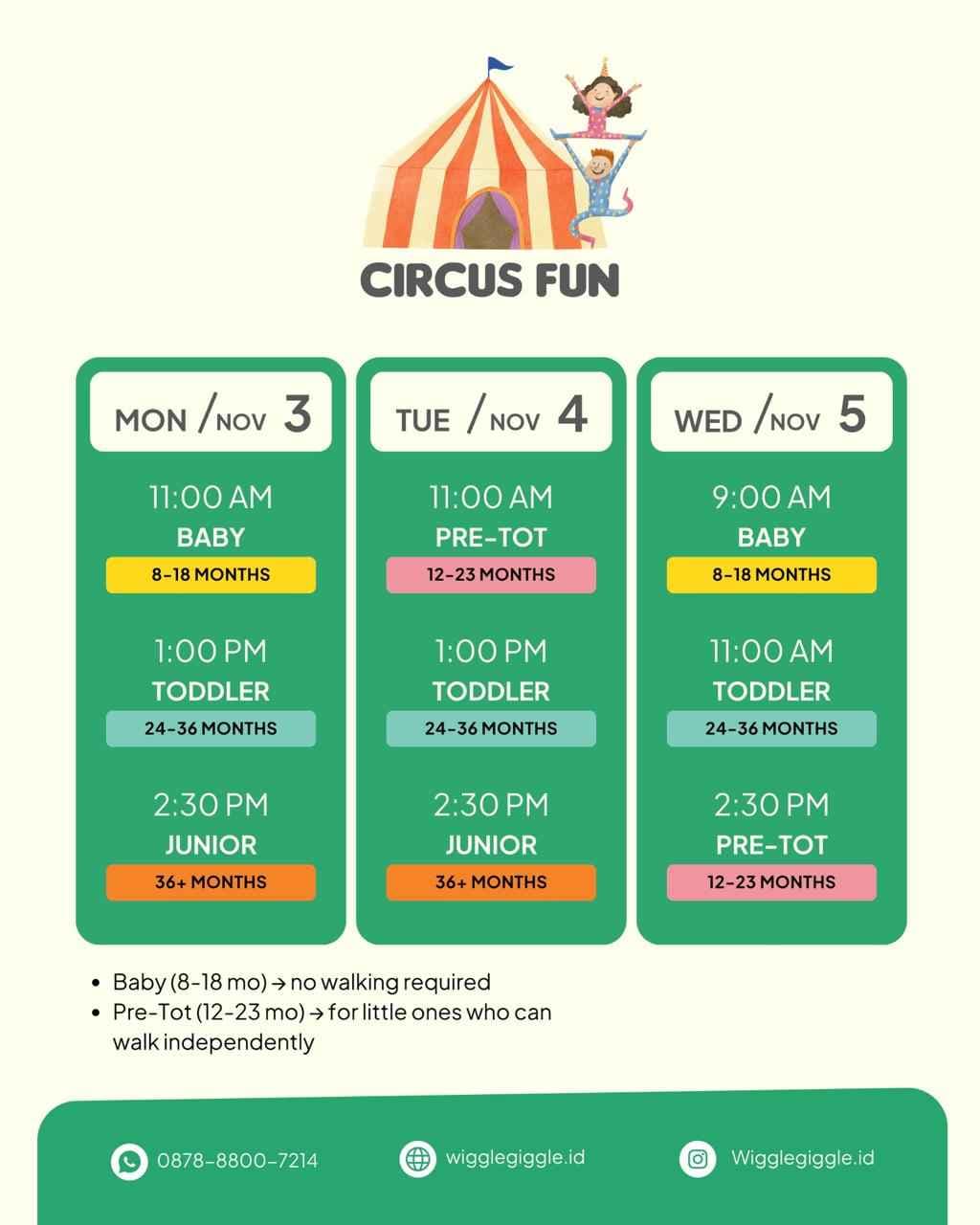 WG Move & Play - Circus Fun (TODDLER CLASS)