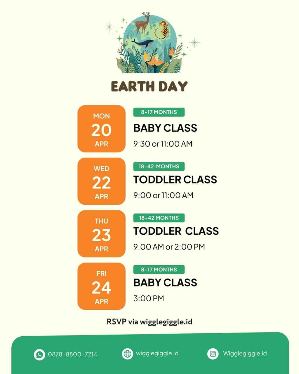 Sensory Class - Earth Day (BABY CLASS)