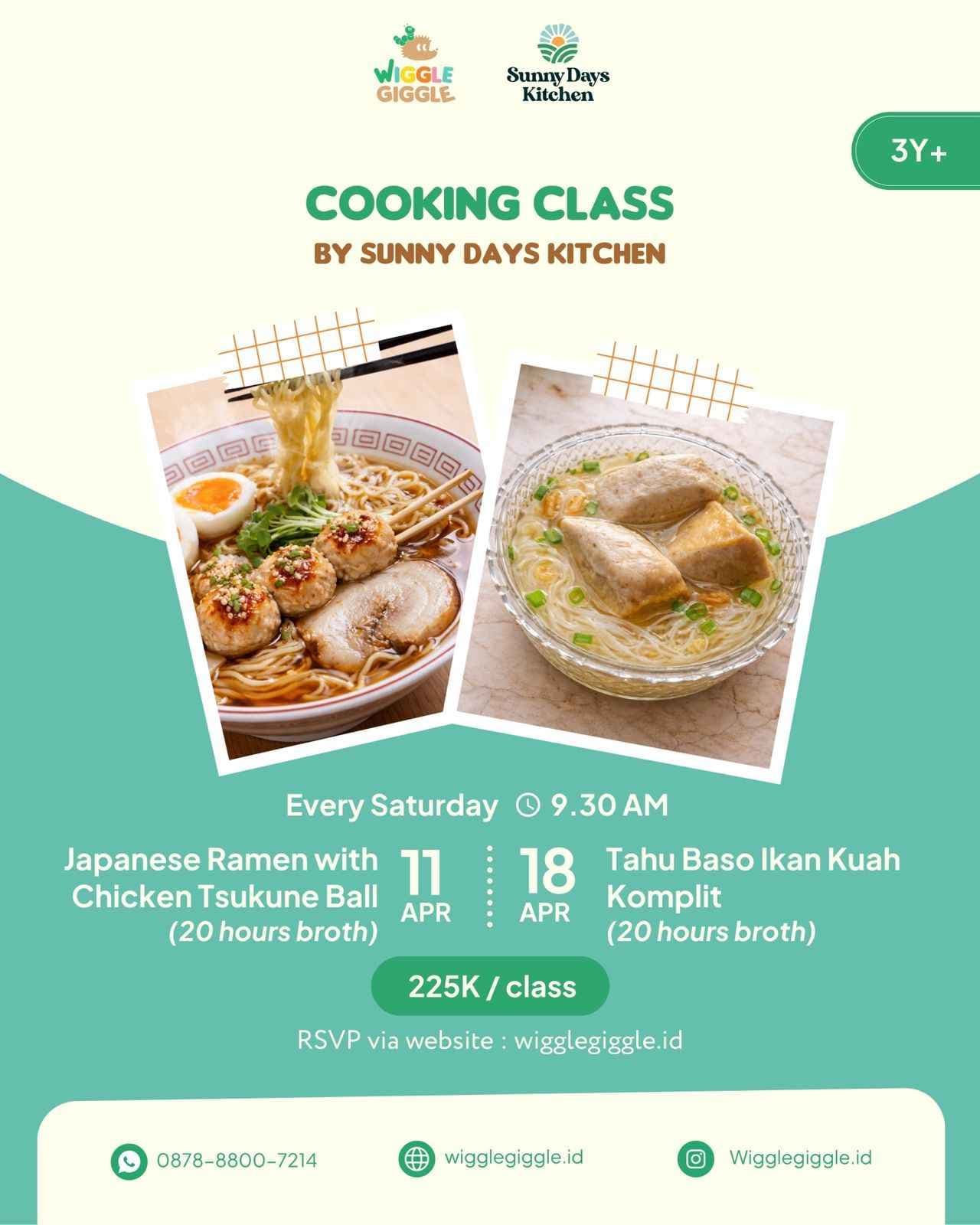 Cooking Class with Sunny Days Kitchen (April)