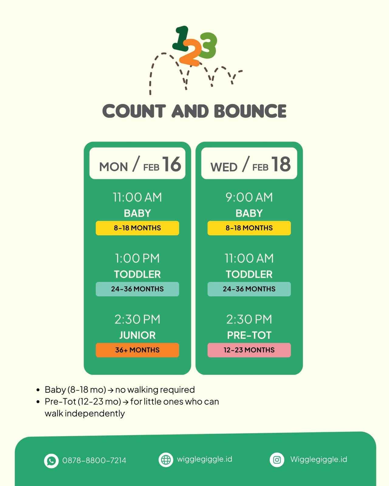 WG Move & Play - Count and Bounce (BABY CLASS)