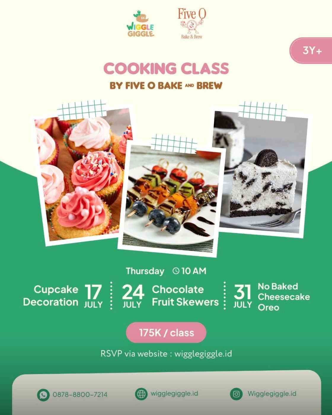 Cooking Class with Five O Bake & Brew