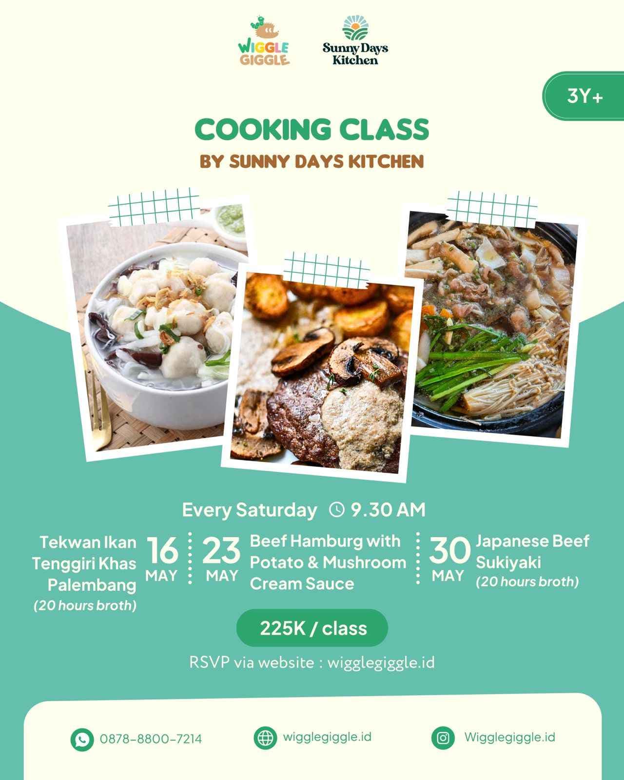 Cooking Class with Sunny Days Kitchen (May)