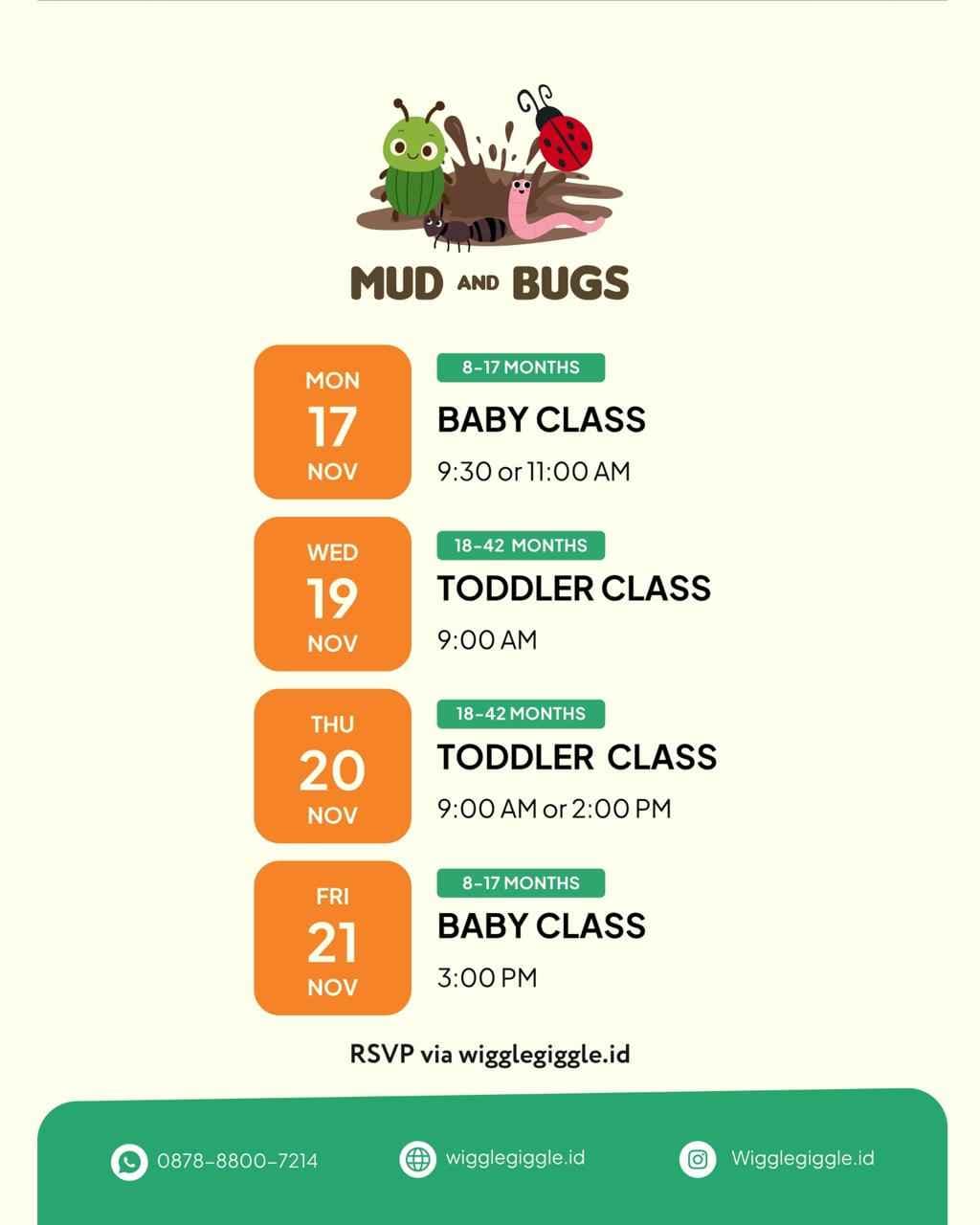Sensory Class - Mud and Bugs (TODDLER)