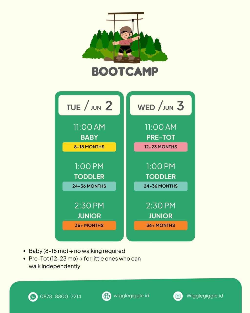 WG Move & Play - Bootcamp (BABY CLASS)