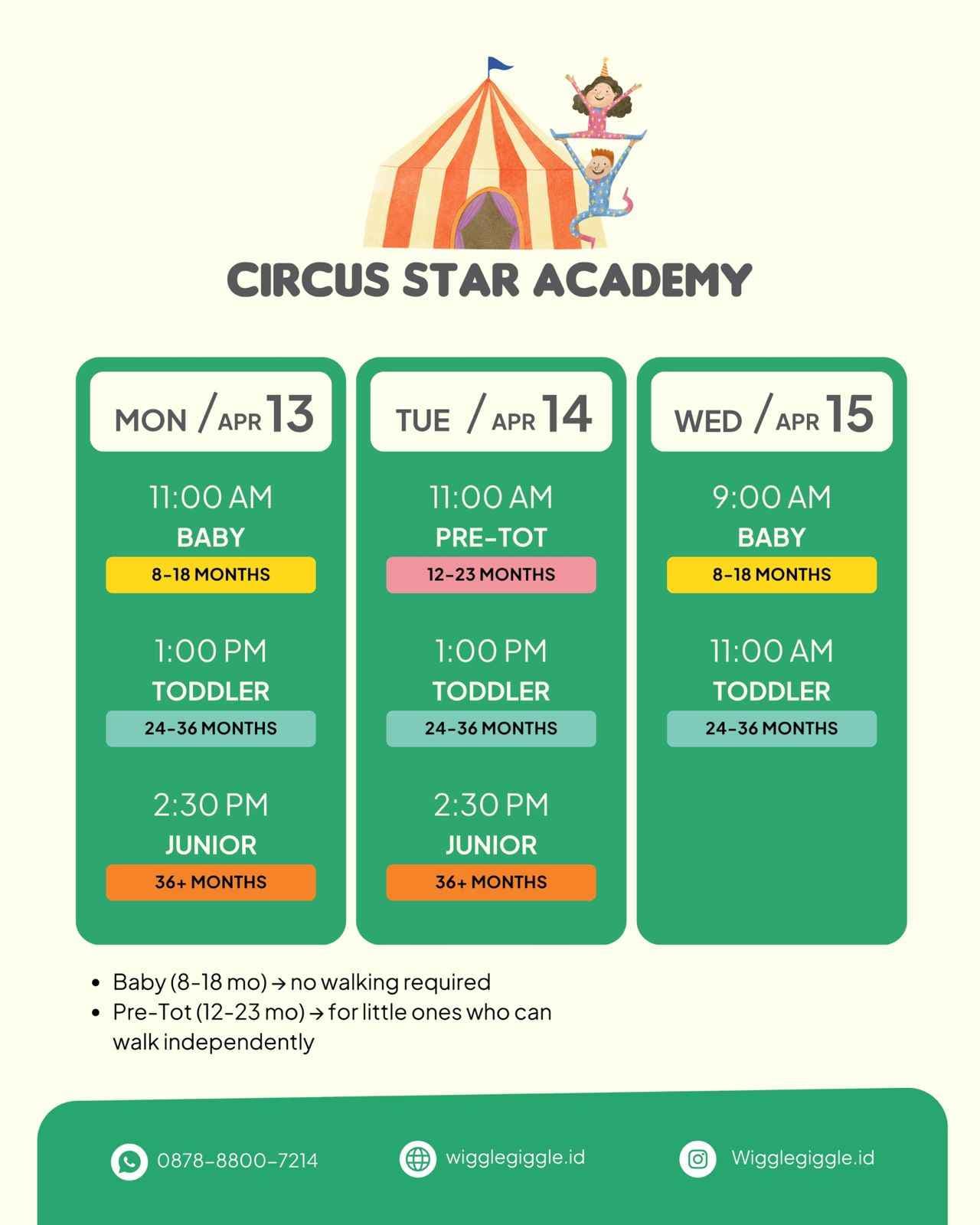 WG Move & Play - Circus Star Academy (BABY CLASS)