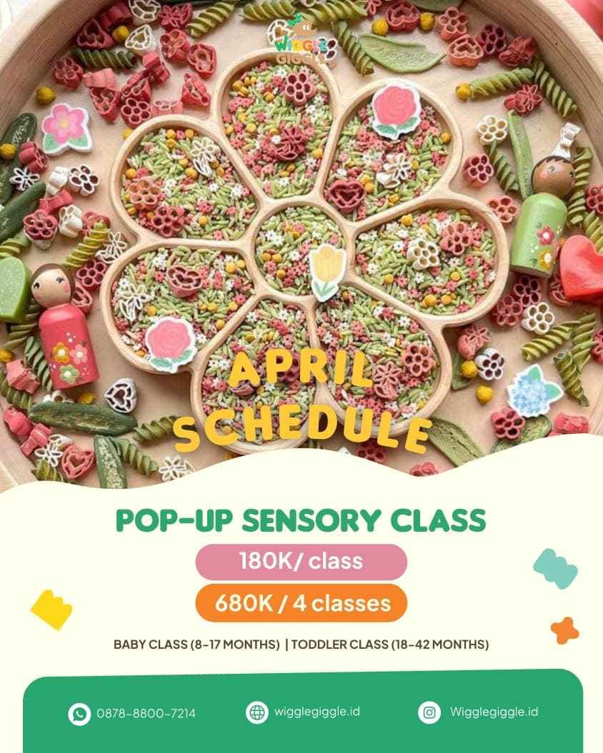 [BUNDLING] Pop Up Sensory Class - April (TODDLER CLASS)