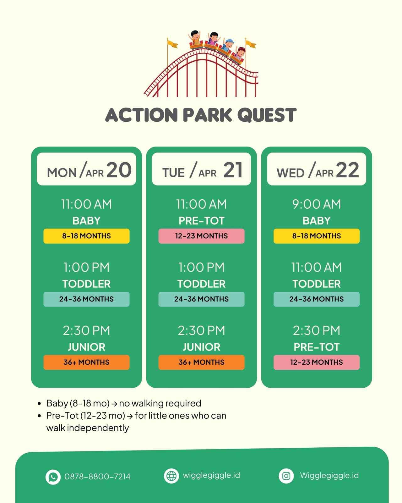 WG Move & Play - Action Park Quest (BABY CLASS)